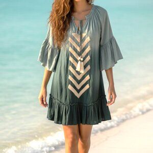 RESORT 2026! SKEMO BEACH resort wear vacay dress embellished XS